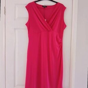 Papaya Pink Midi Dress
